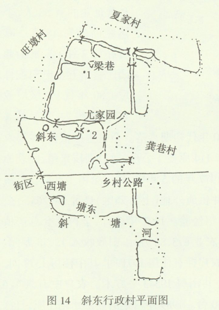 斜塘老街简介,斜塘村落