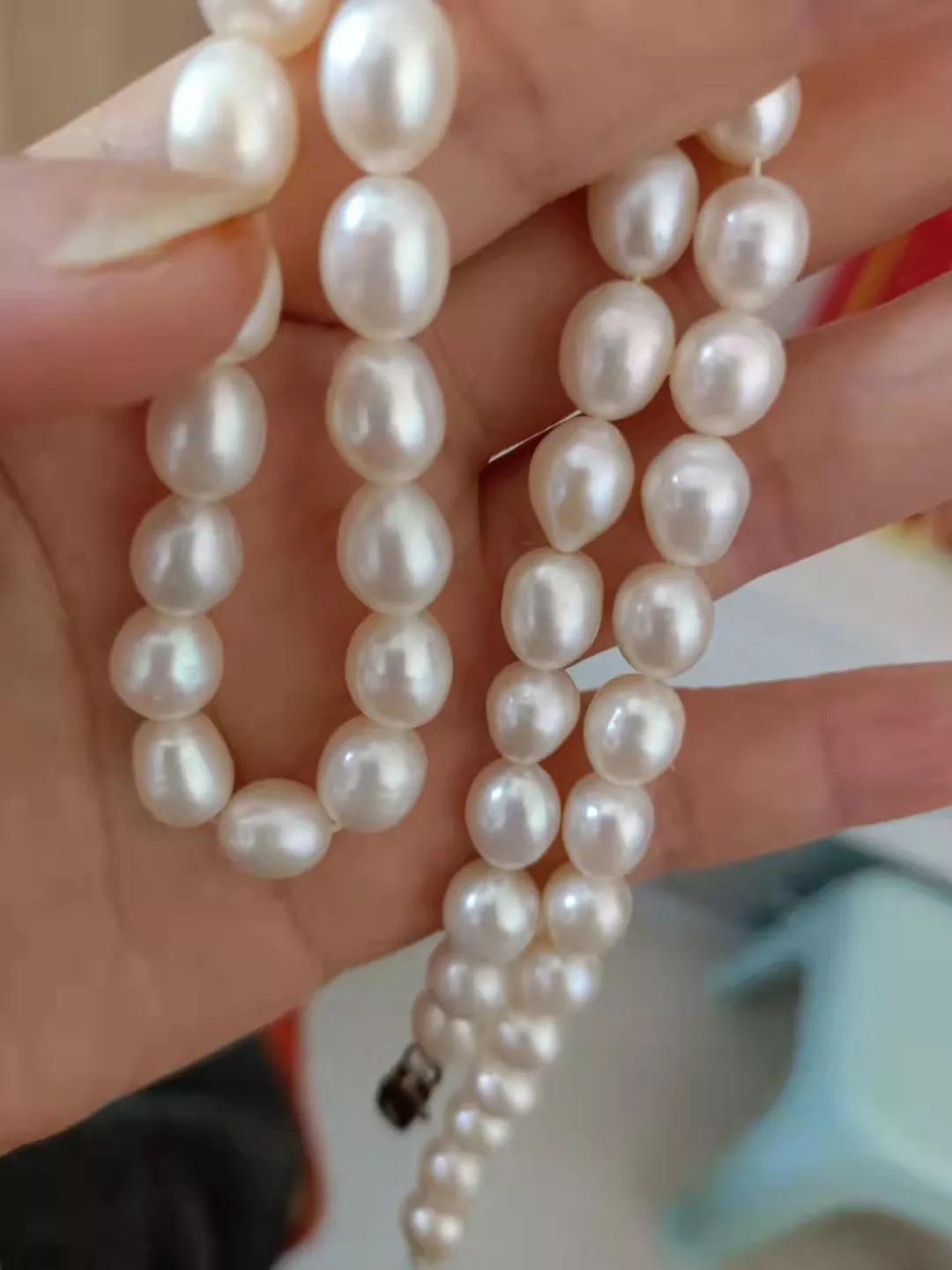 高端毛衣链玉石珠串吊坠,珍珠毛衣链配黄金小配饰