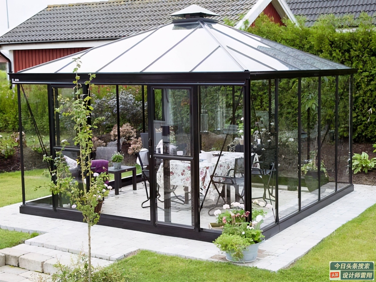 别墅庭院阳光房2023最新款设计,庭院阳光房设计