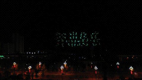 上千架无人机秀涪陵视觉震撼全场,内江800台无人机灯光秀