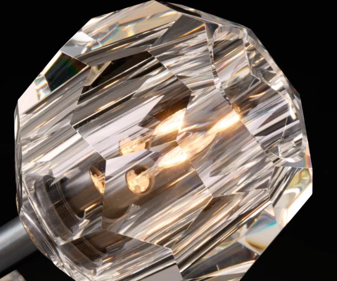 手工铜制水晶灯饰,水晶石手工灯