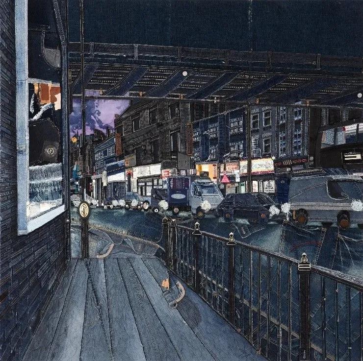 韩国妹子牛仔裤,韩国妹子用牛仔裤作画