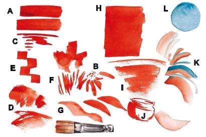 水彩绘画用的纸,水彩绘画用的画笔