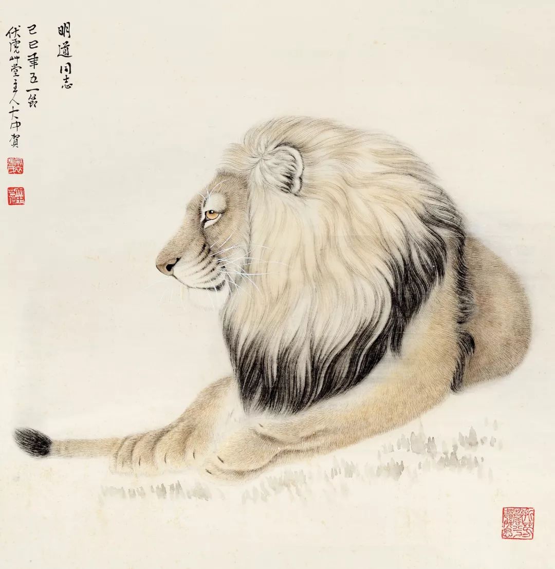 他笔下的虎充满了人的柔情与善意