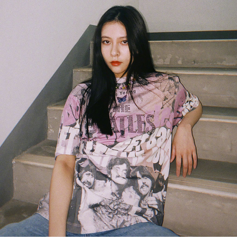 宋妍霏t恤同款,宋妍霏剪t恤完整版