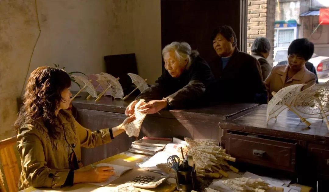 萧山花边手工图片大全,青州非遗纯手工花边