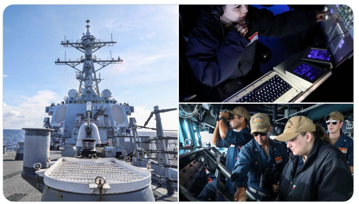 美舰闯入南海岛礁12海里了吗,美军舰闯入西沙海域