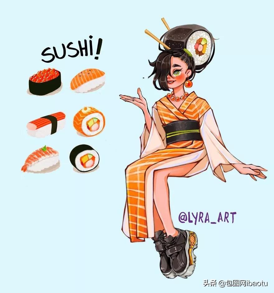 把可口可乐拟人化,把各种奶茶拟人