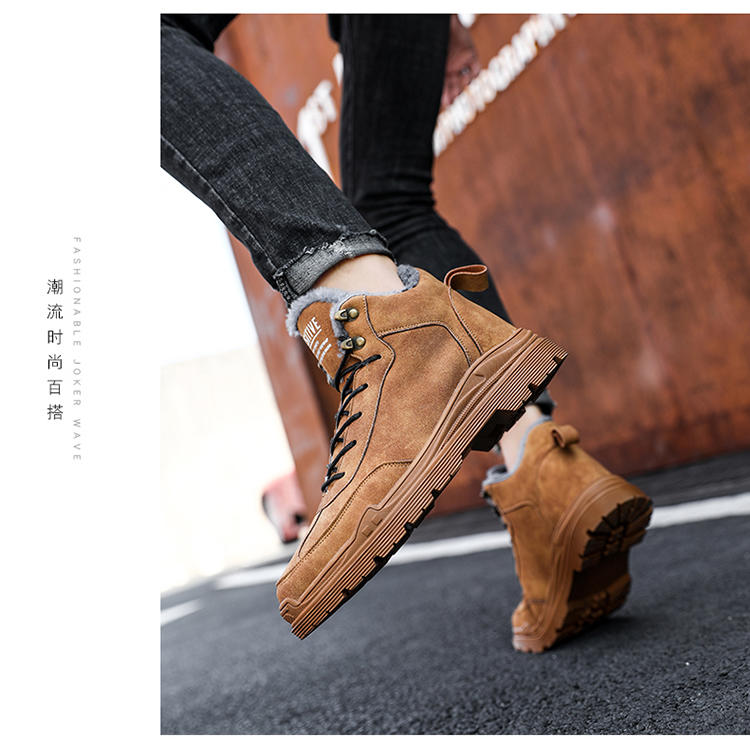 马丁靴男高帮英伦男鞋黑色,男鞋高帮冬季马丁靴经典款