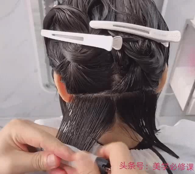 烫发排杠学习,烫发卷杠课程