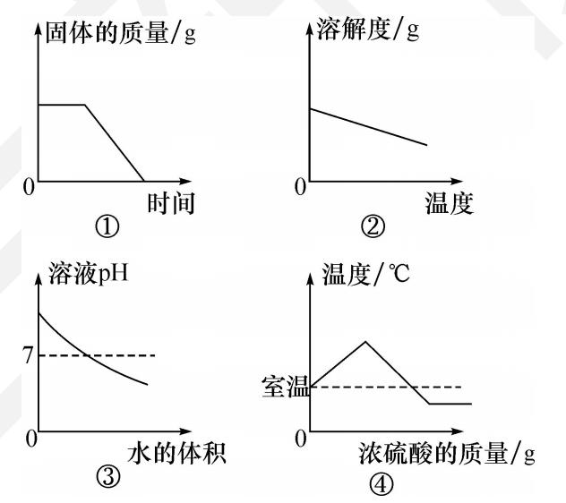 化学坐标曲线图像题讲解,遵义中考金卷化学模拟试卷