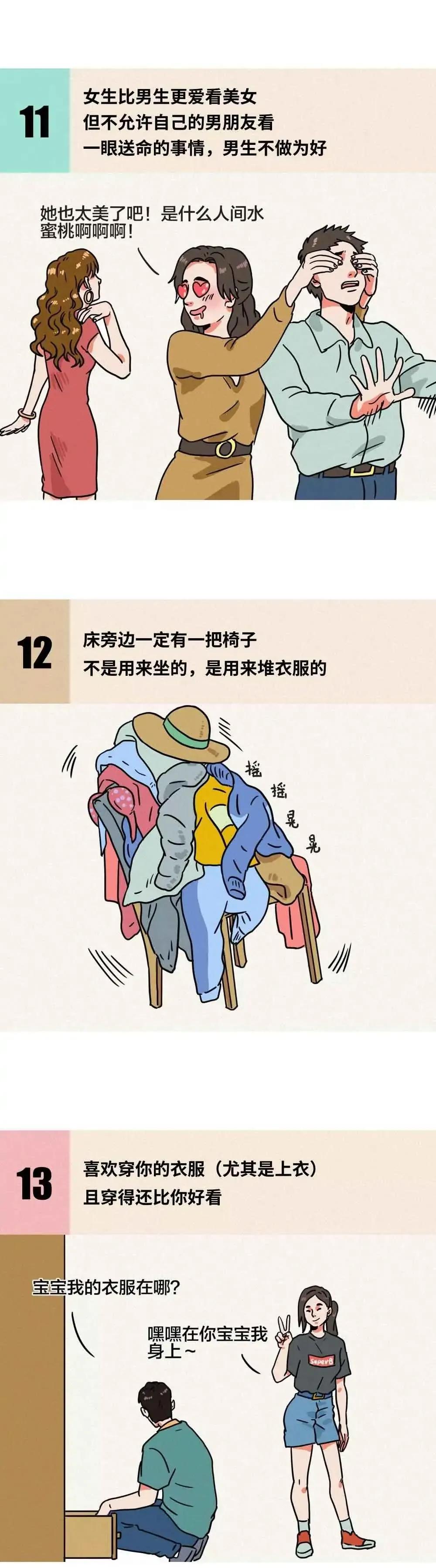 同居后,女生的小秘密还藏得住吗?(漫画)男生别错过