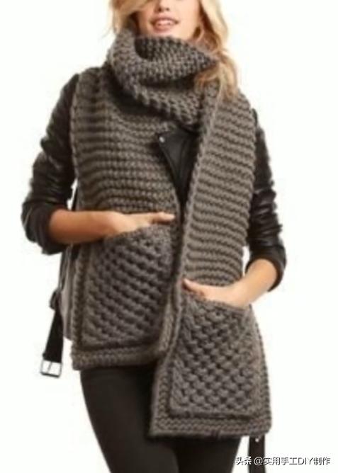 针织围巾新款图片大全,最新款围巾百搭又洋气针织