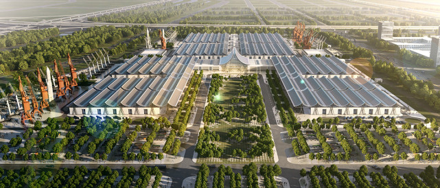 郑州新国际会展中心图,郑州市新国际会展中心效果图