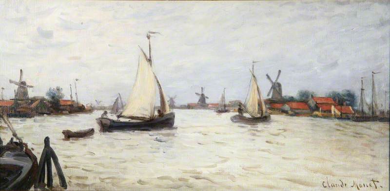 莫奈绘画中光与色的表达,印象派莫奈画过最简单的一张画