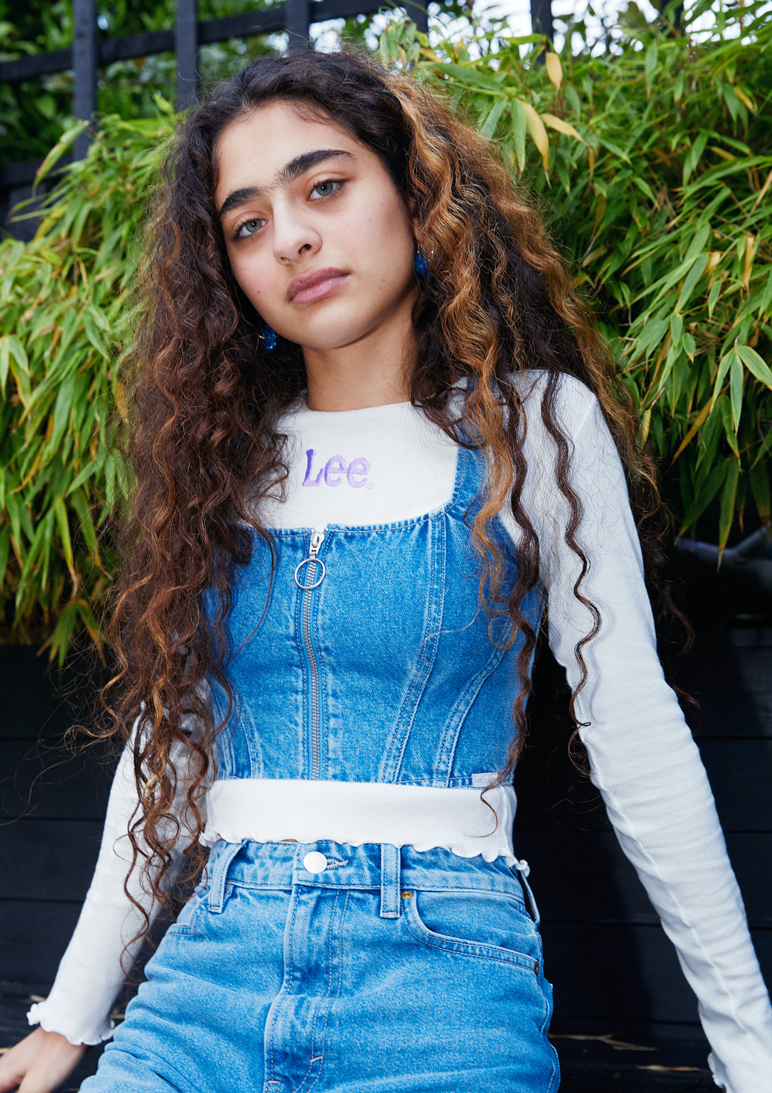 lee联名angelchen丹宁,lee夏季经典款黑色t恤