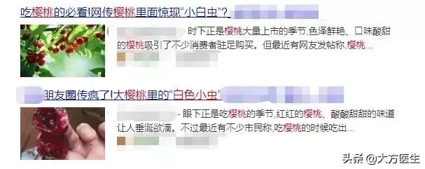 樱桃里的小虫子吃了对孕妇有害吗,樱桃里面的小白虫吃进人体有害吗