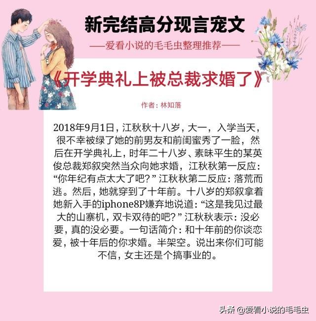 评分9.5分以上的小说言情甜宠文,文笔超好的甜宠言情推荐