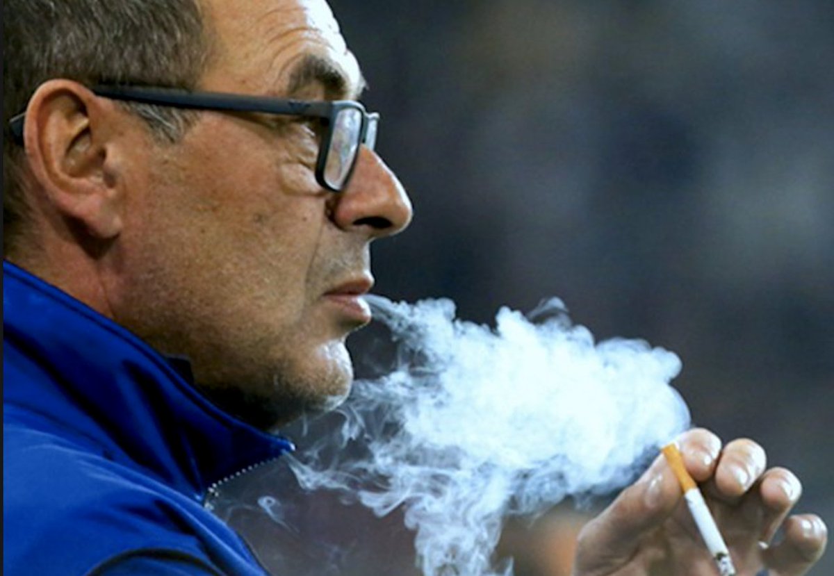 肺炎主帅用生命抽烟尤文:那不是你的肺,那是尤文的肺