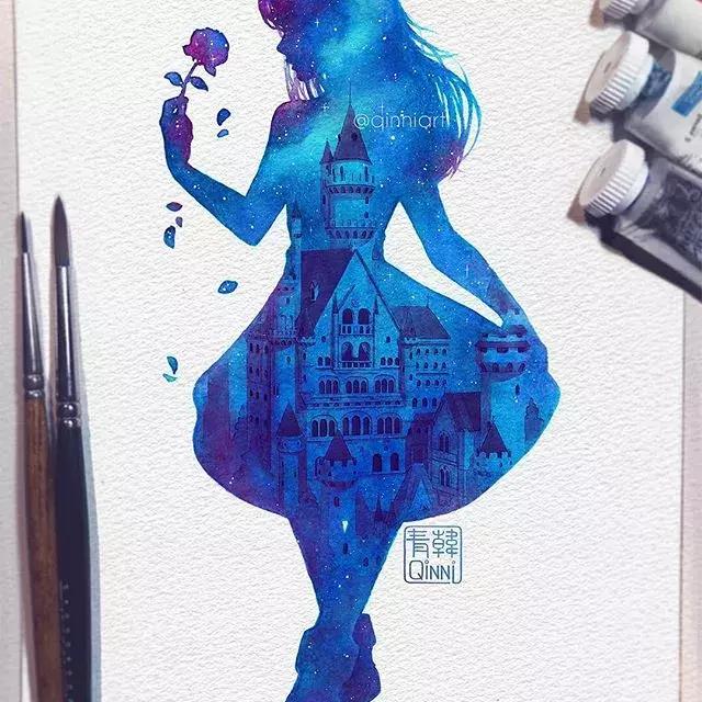 一个经历三次心脏手术，却依旧坚强，用水彩把伤痛化作星辰的女孩