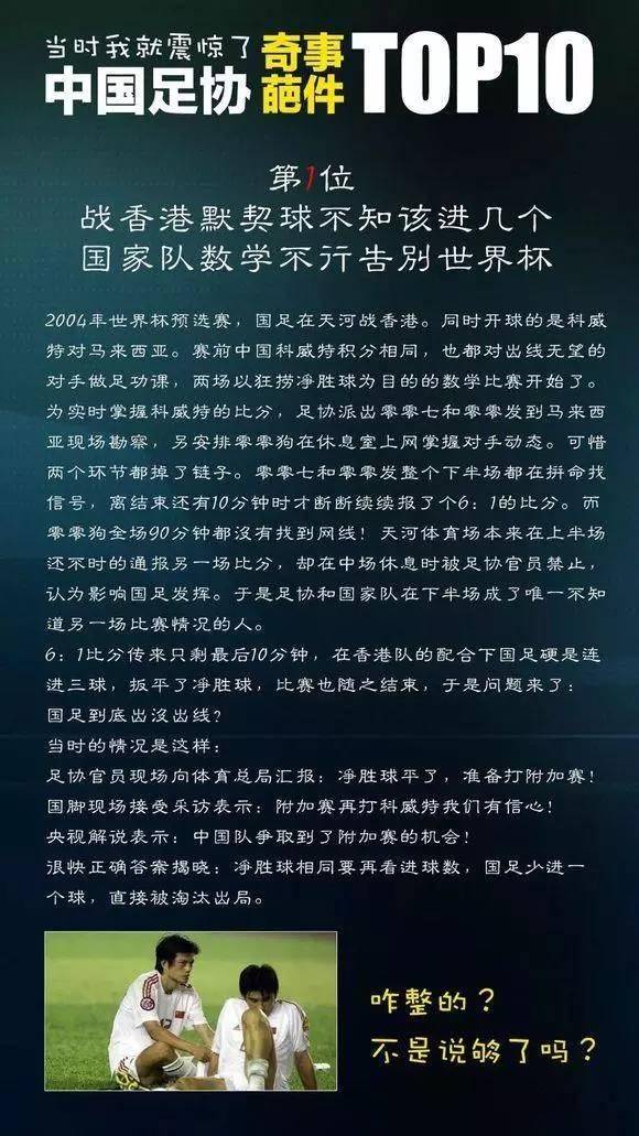 中国足协干过的奇葩事,足协十大奇葩