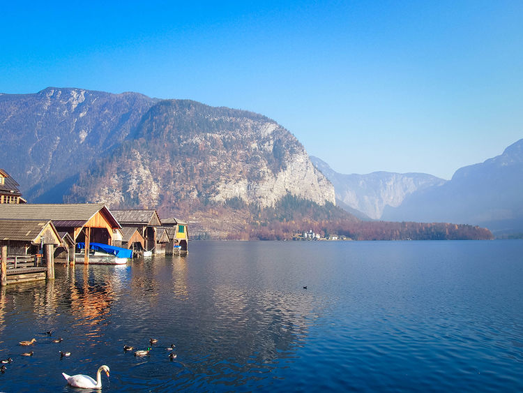 奥地利高山湖泊小镇哈尔施塔特,世界最美的湖区小镇