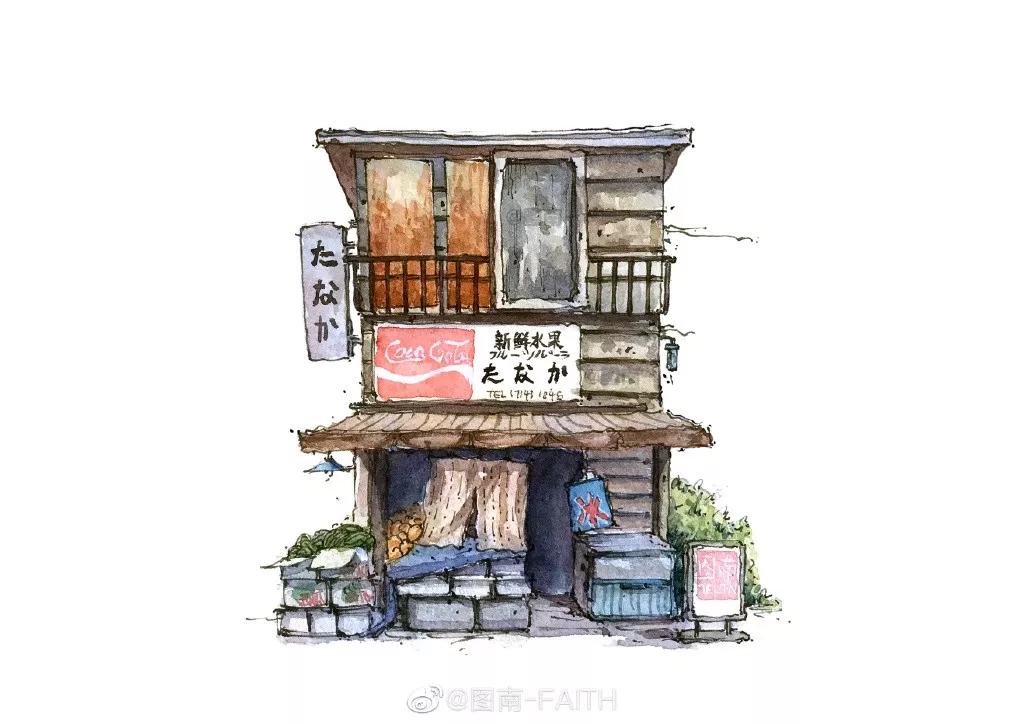 水彩画建筑入门零基础初学,水彩大师的建筑风景作品