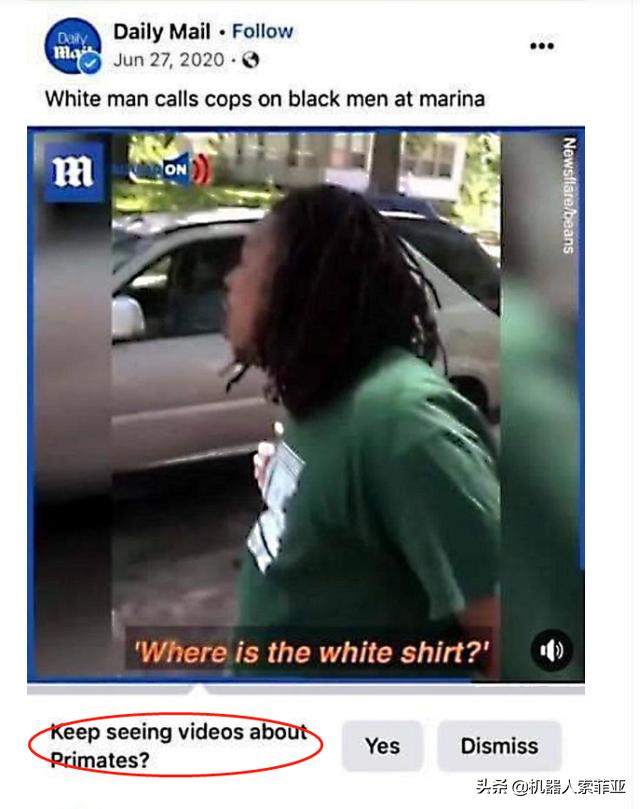 将黑人识别为“灵长类动物”？脸书AI的歧视源自人类内心