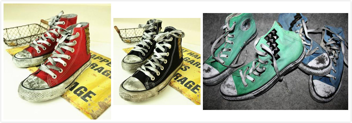 复古与潮流的帆布鞋,帆布鞋是体现休闲风的重点单品