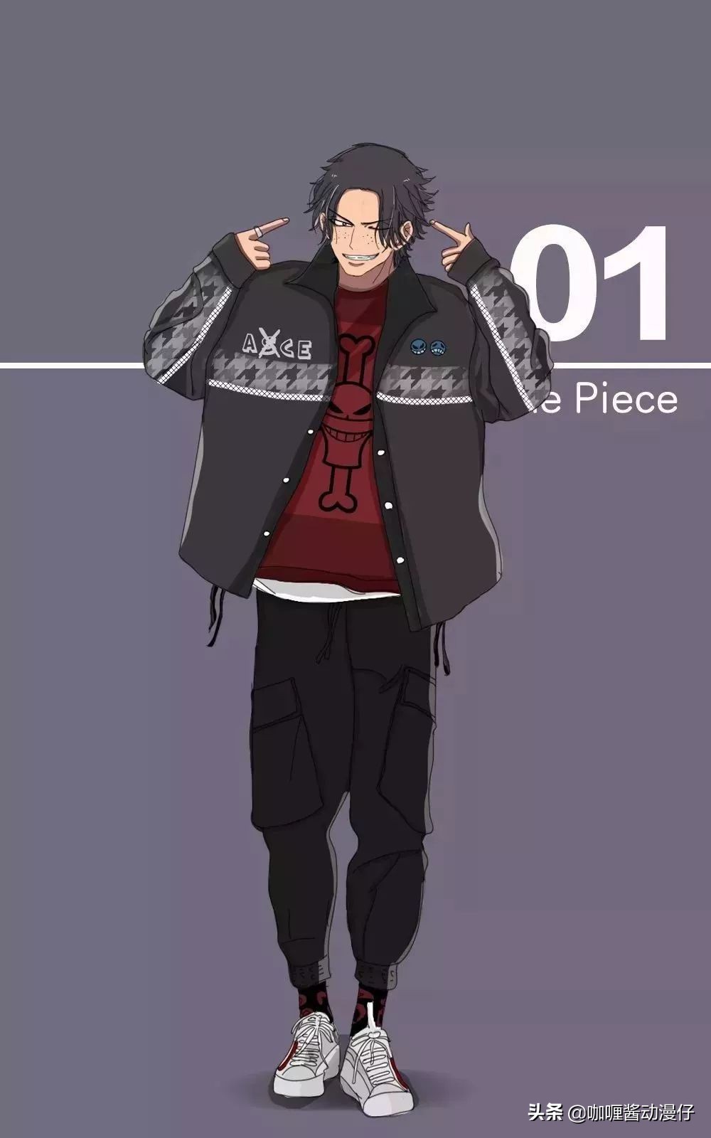 海贼王路飞一伙一身黑西装,海贼王路飞一伙穿黑西装