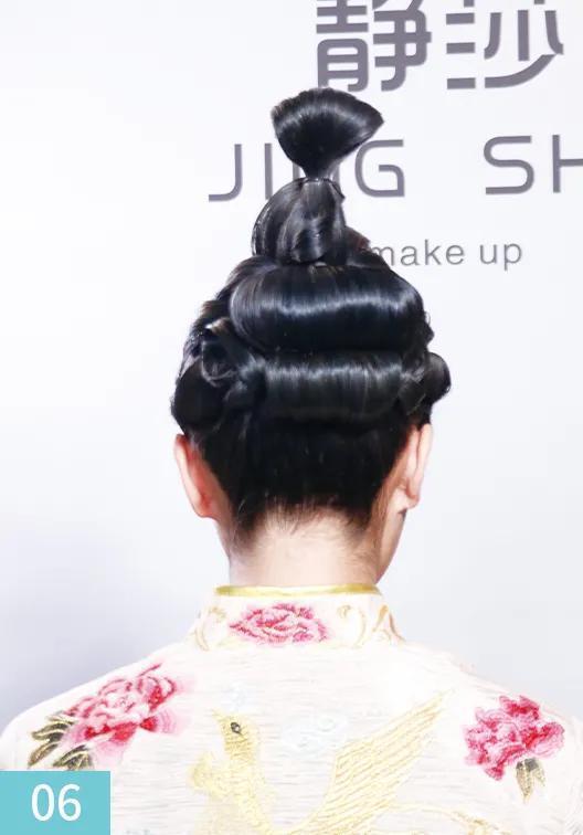 中式婚礼造型敬酒服,发量少的新娘敬酒服造型