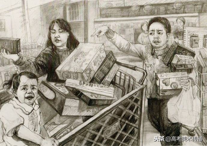 场景速写优秀案例赏析,场景速写命题创作照片