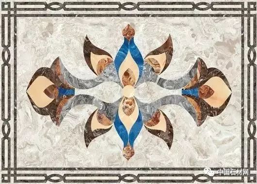 卫生间花洒水刀拼花效果图,水刀拼花图案效果图