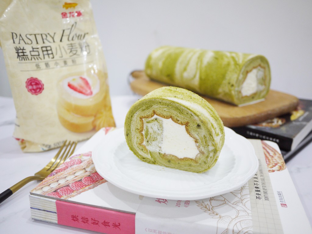 抹茶卷的最佳配方,抹茶大理石蛋糕卷做法