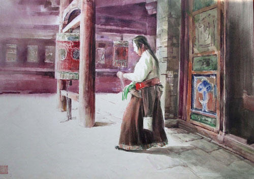 宁波著名水彩画家孙宁,孙宁水彩100幅欣赏