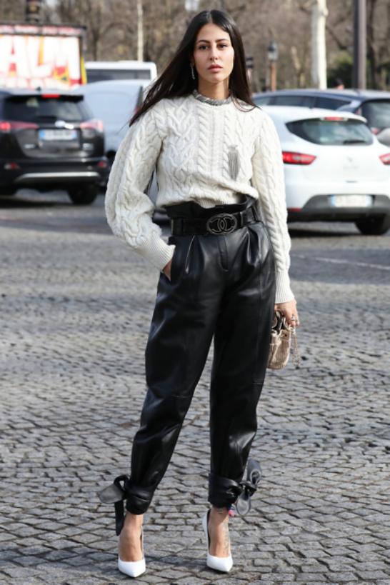 秋冬高级感穿搭淡粉色,奶油色系可爱的穿搭