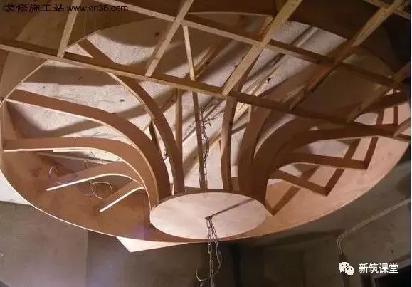 轻钢龙骨石膏板造型吊顶施工视频,石膏板天花吊顶施工全过程