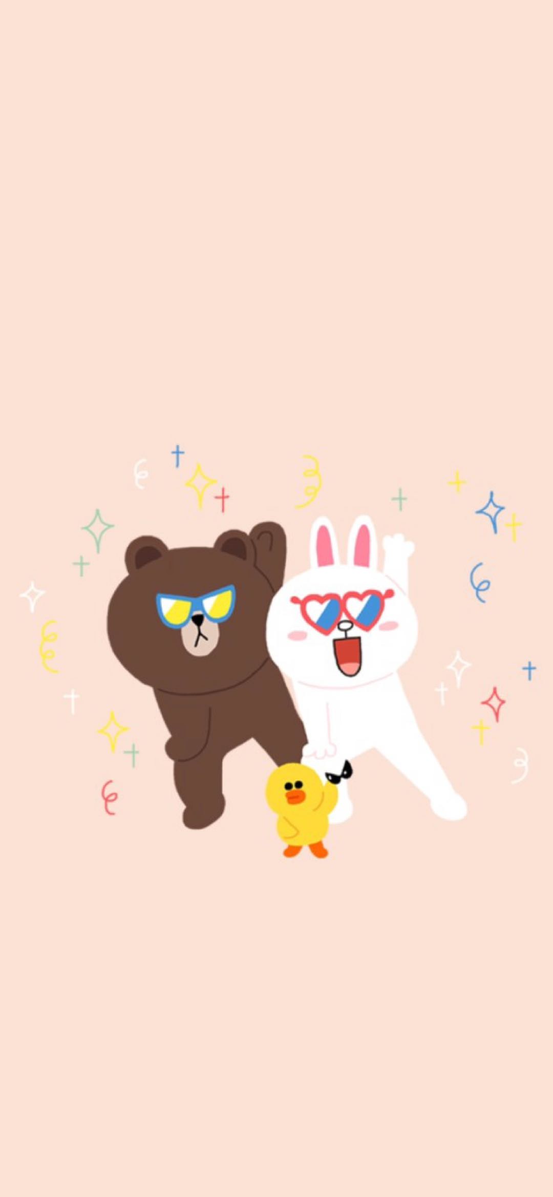 布朗熊可妮兔莎莉鸭壁纸,壁纸iphone专用布朗熊和可妮兔