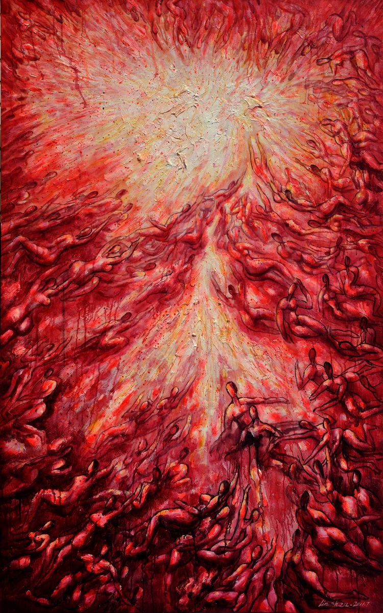 林山书画,桂林山水油画