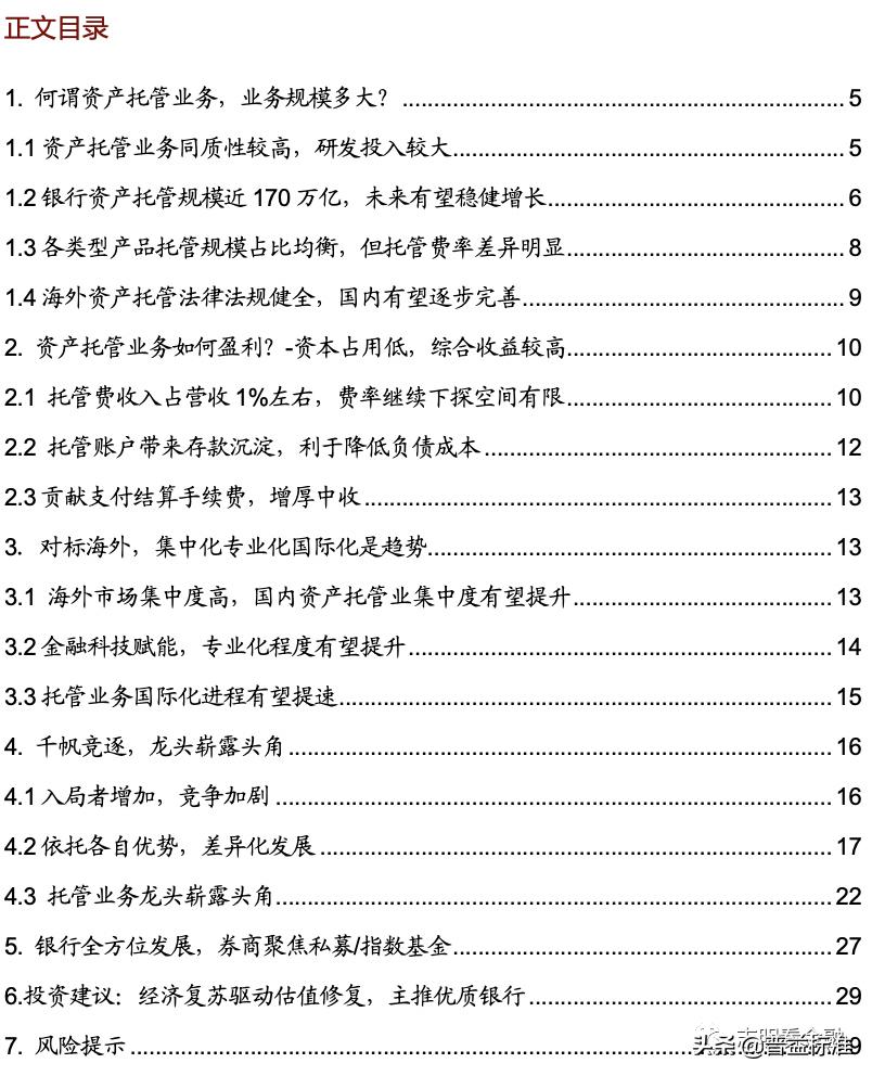 2023资产托管行业特点,银行资产托管业务是什么
