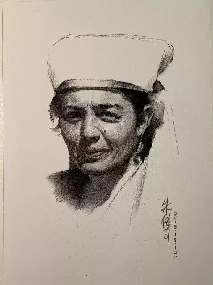 央美状元朱传奇素描,央美朱传奇