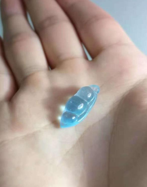 天空蓝和海水蓝的海蓝宝,有海底感觉的海蓝宝