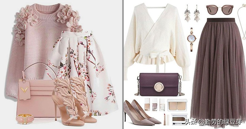 搭配针织衫半身裙秋冬款,宽松针织衫半身裙怎么搭外套