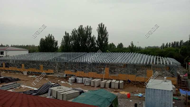 农村一层钢结构建造全过程,钢框架结构楼房建造