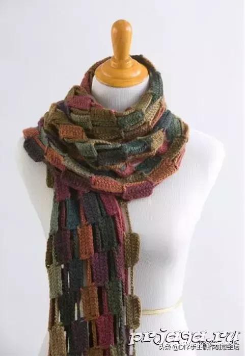 手工diy钩针编织围巾教程,diy手工编织围巾教程