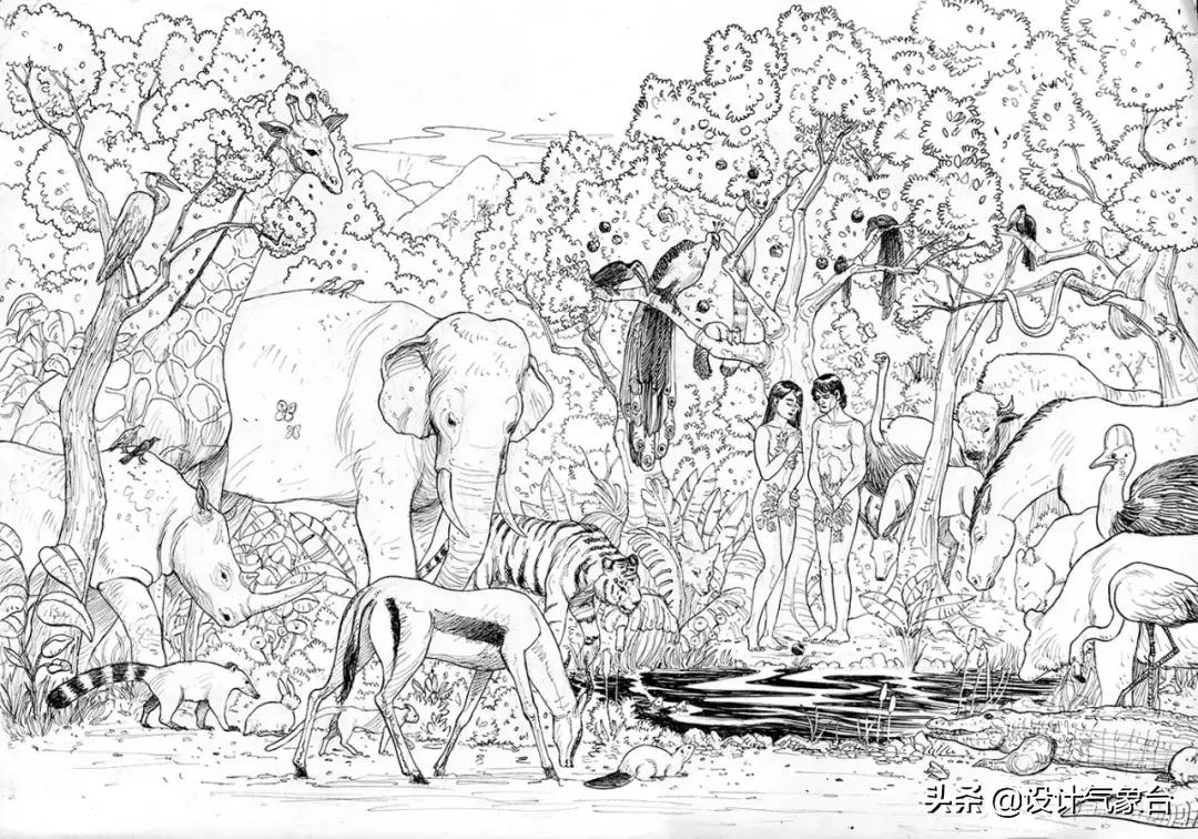 曹冲称象小学课本插图,曹冲称象绘画完整版