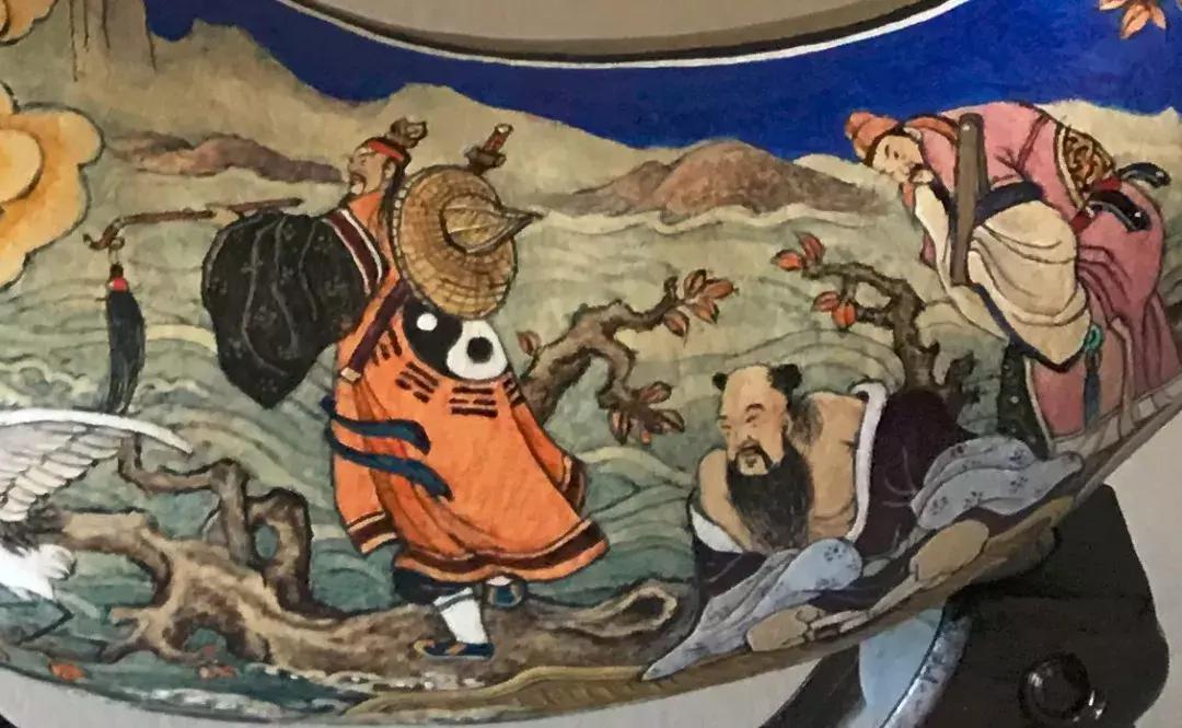 五福临门葫芦工笔,中国工笔画葫芦