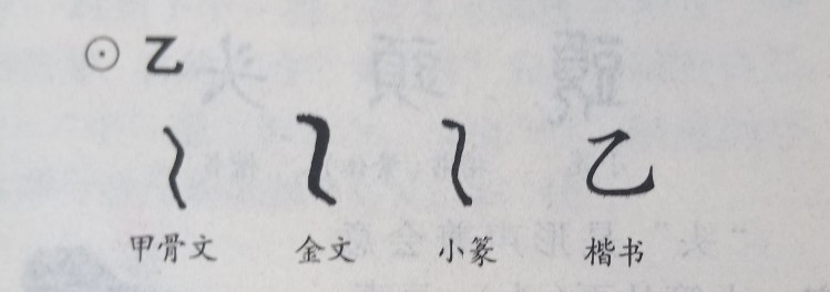 乙字本义,乙字说文解字