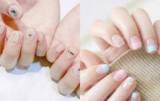 2020美甲流行款式短指甲显手白,指甲没长长可以做长美甲吗