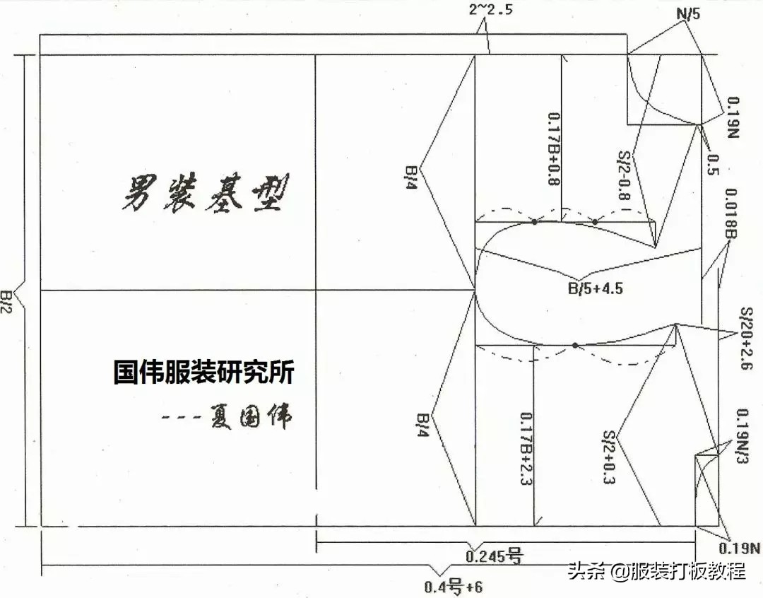 服装裁剪女上衣公式图,儿童服装裁剪全套公式